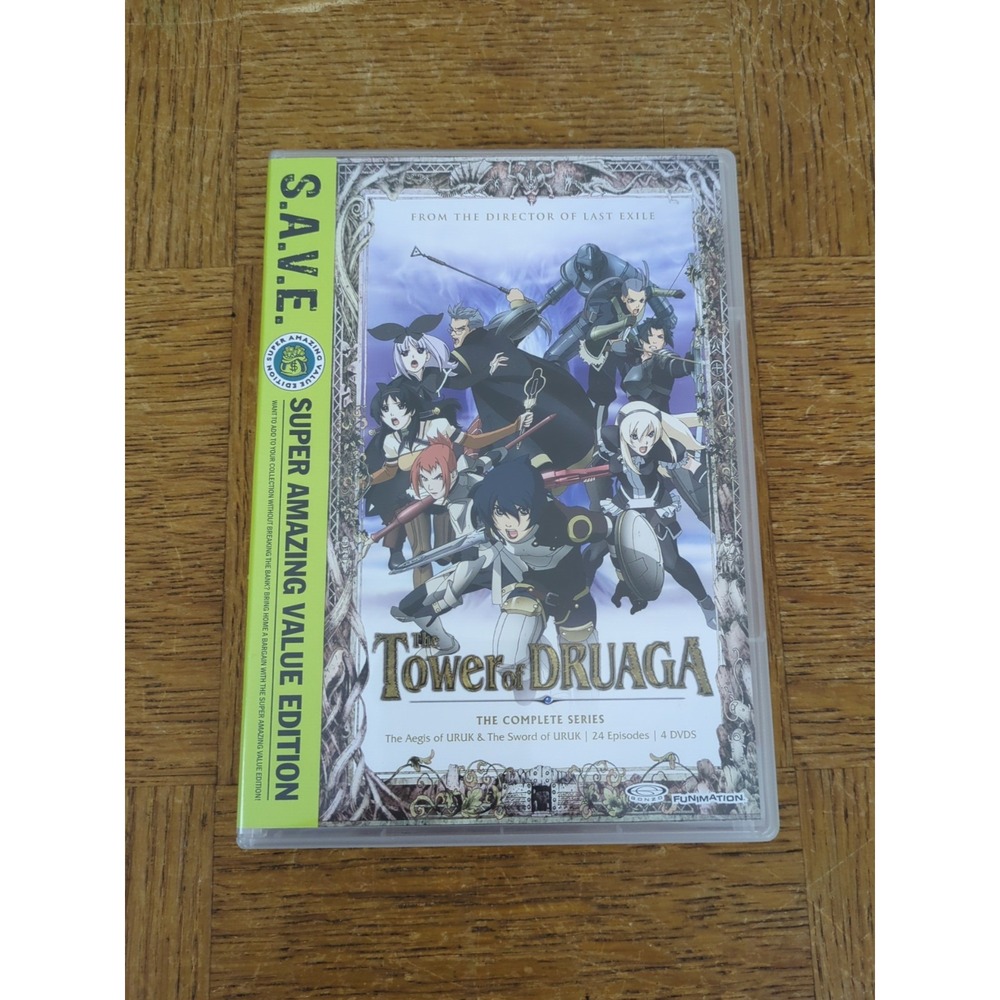 The Tower‎ Of Druaga The Complete Series (4 DVD's) S.A.V.E. - Tested